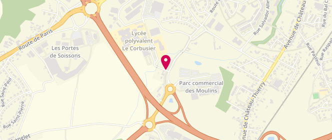Plan de Jennyfer, parc des Moulins 79 Route Chevreux, 02200 Soissons