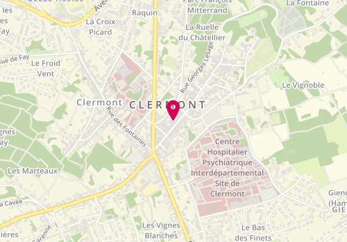 Plan de L'Armoire de kate, 53 Rue de la République, 60600 Clermont