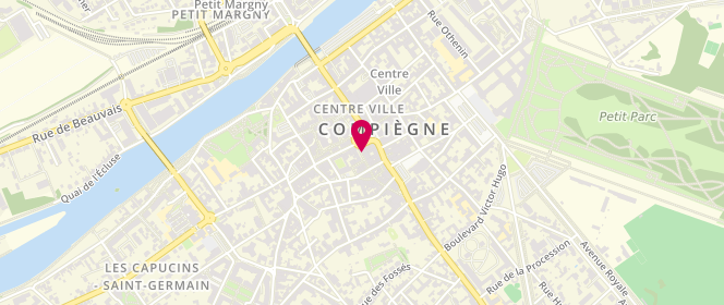Plan de Pimkie, 13 place de l'Hôtel de Ville, 60200 Compiègne
