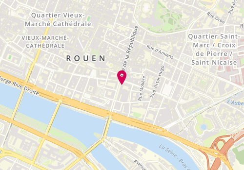 Plan de Vetements Martin, 38 - 34 Rue de la République, 76000 Rouen