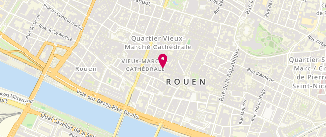 Plan de Devred, 63 Rue du Gros Horloge, 76000 Rouen