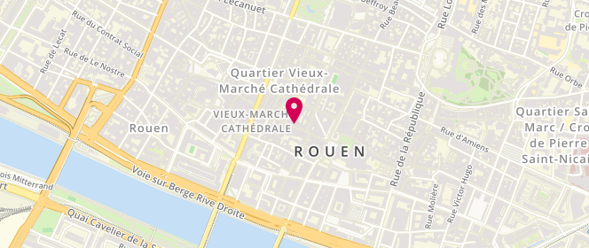 Plan de Darjeeling Rouen, 50 Rue du Gros Horloge, 76000 Rouen