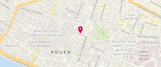 Plan de 11:11, 6 Rue de l'Hôpital, 76000 Rouen
