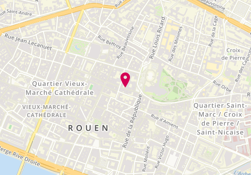 Plan de Rosalinda, 20 Rue de l'Hôpital, 76000 Rouen
