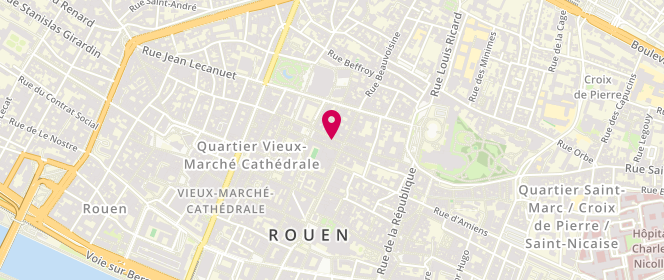 Plan de Jaqk, 15 Rue Ganterie, 76000 Rouen