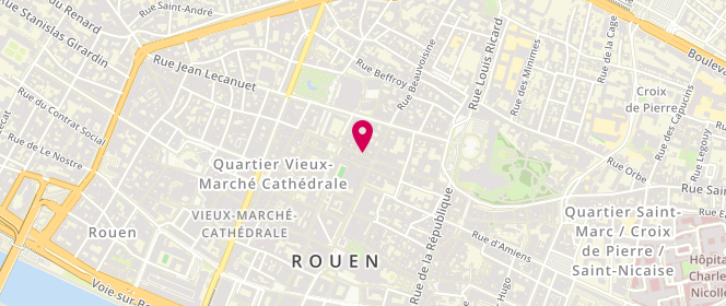 Plan de Acoté, 16 Rue Ganterie, 76000 Rouen