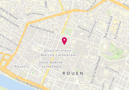 Plan de Centreville, 21 Rue de la Poterne, 76000 Rouen