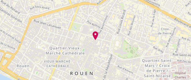 Plan de Aaliyah Paris, 32 Rue Beauvoisine, 76000 Rouen