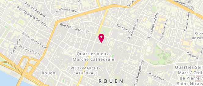 Plan de Bulitt, 88 Rue Ganterie, 76000 Rouen