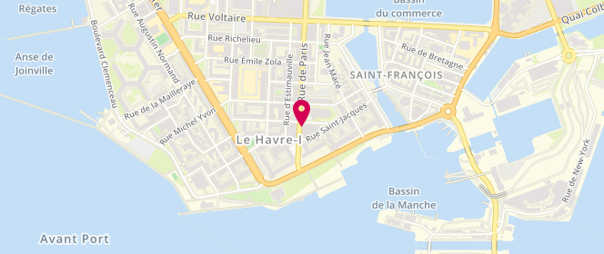 Plan de Les Bidules de Luzelle, 42 Rue de Paris, 76600 Le Havre