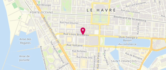 Plan de Emma M. Boutique, 96 Rue Louis Brindeau, 76600 Le Havre