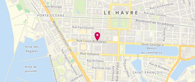 Plan de Le Comptoir, 87 Rue Louis Brindeau, 76600 Le Havre