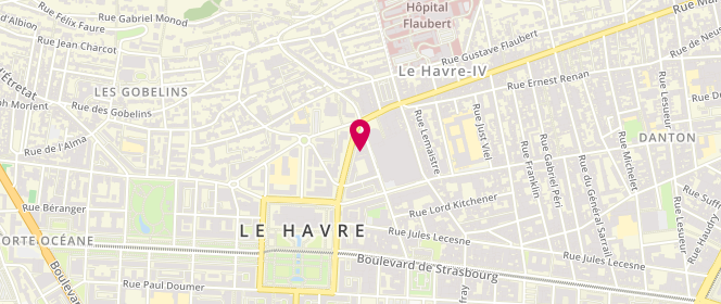 Plan de Saint James Boutique, 24 avenue René Coty, 76600 Le Havre