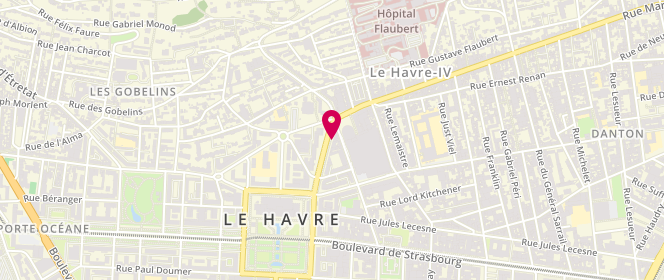 Plan de À l'Ombre des Marques | le Havre, 26 avenue René Coty, 76600 Le Havre