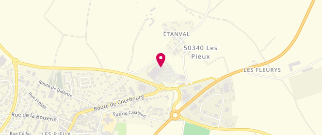 Plan de Districenter, 26 Bis Route de Cherbourg, 50340 Les Pieux