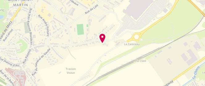 Plan de Okaidi, Rue Faisceau, 54350 Mont-Saint-Martin