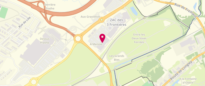 Plan de GÉMO, Avenue de l'Europe Zone Aménagement parc Internat 3 Frontieres, 54350 Mont-Saint-Martin