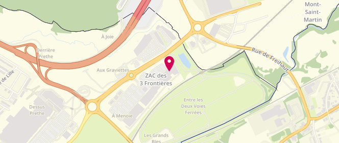 Plan de Orchestra, Avenue de l'Europe Zone Aménagement des 3 Frontières, 54350 Mont-Saint-Martin