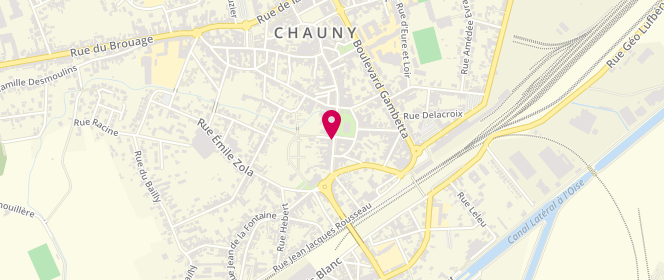 Plan de Waouh, 2 Rue de la Chaussée, 02300 Chauny