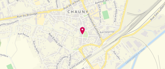 Plan de Chauny Textiles, 10 Place du Marche Couvert, 02300 Chauny