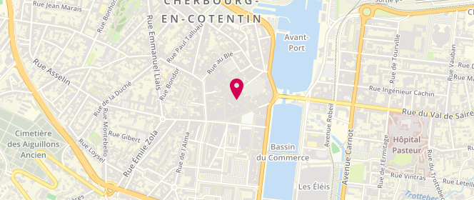 Plan de Magasin 184, 16 Rue du Château, 50100 Cherbourg-en-Cotentin
