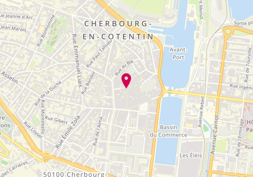 Plan de Scooter, 10-12-14 Rue des Portes, 50100 Cherbourg-en-Cotentin
