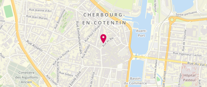 Plan de Vetements Peinturier, 17 Rue au Blé, 50100 Cherbourg-en-Cotentin