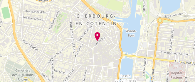 Plan de C'Est Mimi, 31 Rue au Blé, 50100 Cherbourg-en-Cotentin