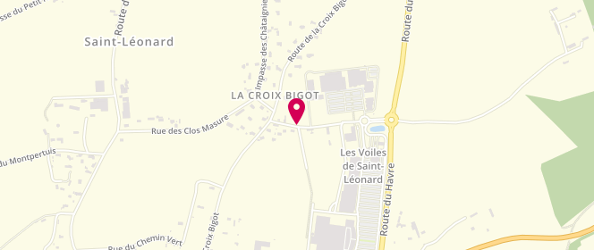 Plan de Distri Center, Voiles Saint Leonard Route Départementale 925 Rue Briqueterie, 76400 Saint-Léonard