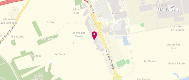 Plan de Aubert Charleville Mézières, Rue du Bourg Zc Cora A Côté de Norauto - Face à Cora, 08000 Villers-Semeuse