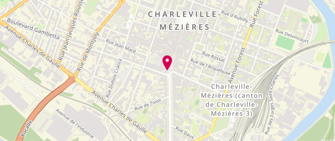 Plan de Jennyfer, 28 Rue Pierre Bérégovoy, 08000 Charleville-Mézières