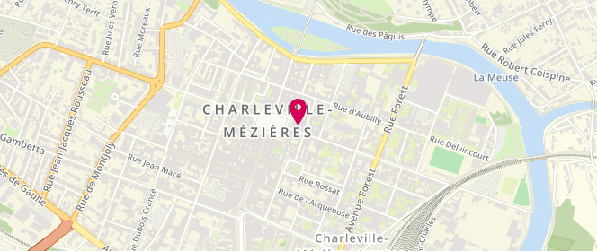 Plan de Cora en Ville, 7 Rue du Petit-Bois, 08000 Charleville-Mézières