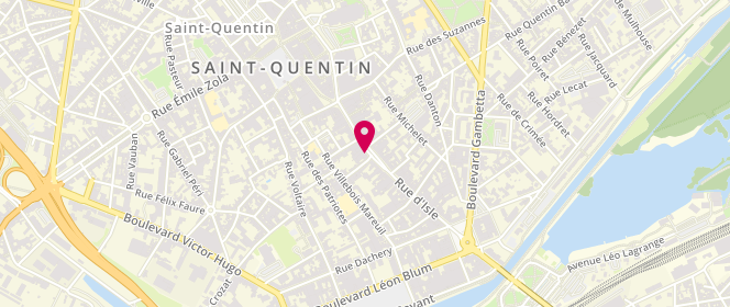 Plan de Zeeman Textielsupers, 36 Rue Isle, 02100 Saint-Quentin