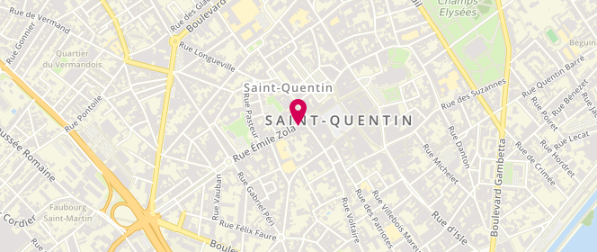 Plan de Francelle, 27 Rue Emile Zola, 02100 Saint-Quentin