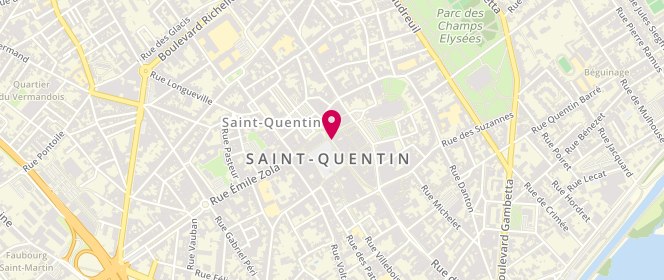 Plan de Primtex Saint-Quentin, 2 place de l'Hôtel de Ville, 02100 Saint-Quentin