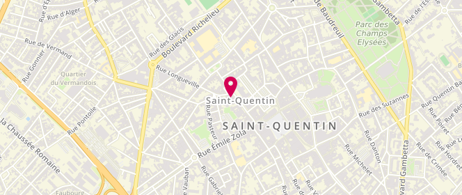 Plan de Les Cintres Dorés, 1 place du Palais de Justice, 02100 Saint-Quentin