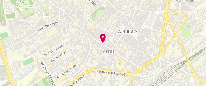 Plan de Korners, 32 Rue Ernestale, 62000 Arras
