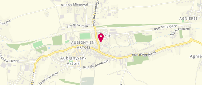 Plan de Aux Trouvailles d'Amandine, 8 Bis Place du Marche, 62690 Aubigny-en-Artois