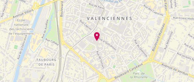 Plan de L'Atelier, 49 Rue de Famars, 59300 Valenciennes