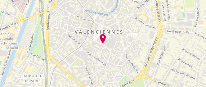 Plan de La Boutique VAFC, 9 Rue Derrière la Tour, 59300 Valenciennes