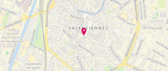 Plan de Project X Paris, 3 place d'Armes, 59300 Valenciennes