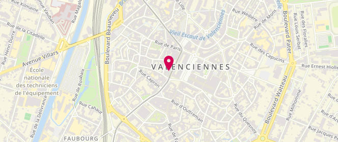 Plan de Elise Lingerie, 32 Rue Vieille Poissonnerie, 59300 Valenciennes