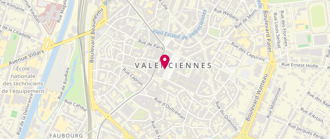 Plan de Jules Valenciennes, 21-23 place d'Armes, 59300 Valenciennes