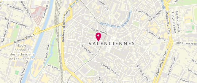 Plan de Weeding Avenue, 9 Rue des Récollets, 59300 Valenciennes