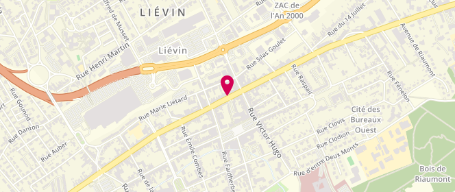Plan de Zeeman Textielsupers, 100 Rue Jean Baptiste Défernez, 62800 Liévin