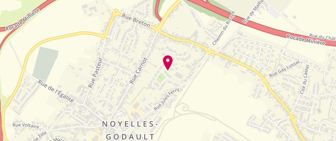 Plan de Devred, Auchan Cellule D451 Centre Commercial, 62950 Noyelles-Godault
