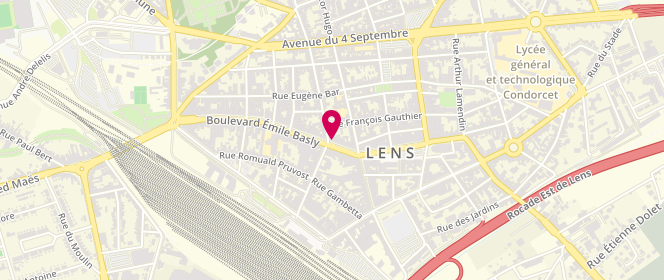 Plan de C.C.V, 24 Rue du Maréchal Leclerc, 62300 Lens