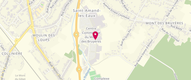 Plan de C & A France, Centre Commercial Rocade Nord Rue Mont des Bruyères, 59230 Saint-Amand-les-Eaux