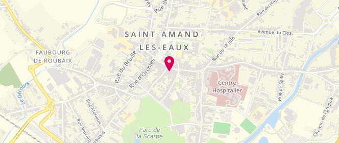 Plan de Intuition, 26 Rue Thiers, 59230 Saint-Amand-les-Eaux