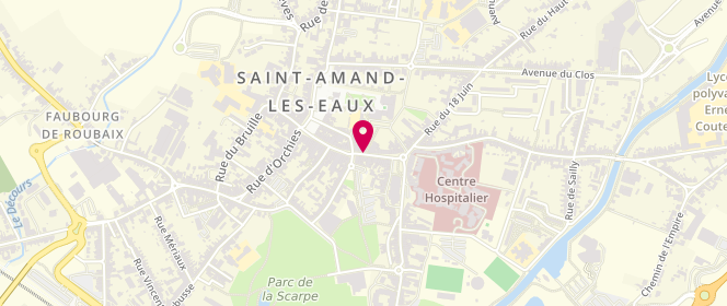 Plan de Zeeman Saint Amand Les Eaux Rue Thiers, 39 Rue Thiers, 59230 Saint-Amand-les-Eaux